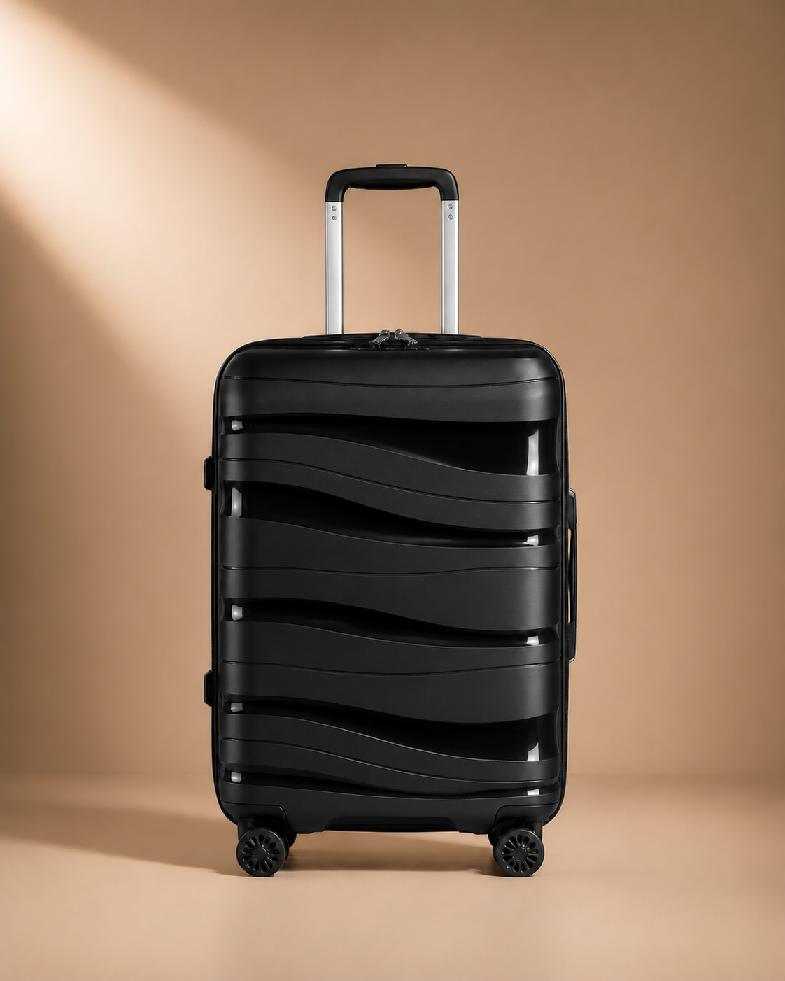 Gairloch Lightweight Expandable Cabin Suitcase - Front Studio View