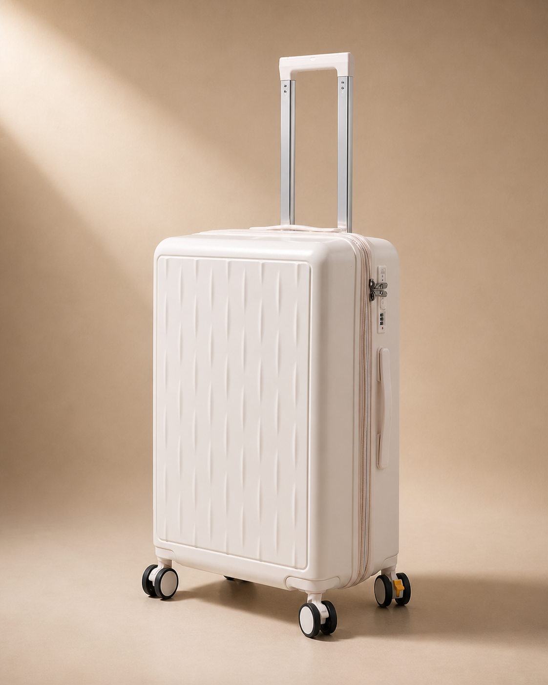 Buttermere Large Capacity Expandable Cabin Suitcase - 20-28 Inch in White